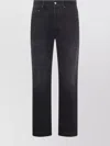 Amiri Straight Trousers With Five Pockets And Belt Loops In Black