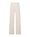 Amiri Paneled Cotton-jersey Wide-leg Track-pants In Nude