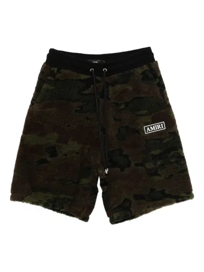 Amiri Fleece Drawstring Shorts In Multi