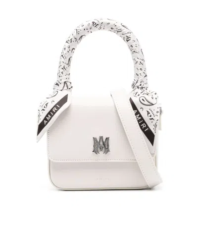 Amiri Flip Shoulder Bag In White
