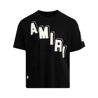 Pre-owned Amiri Flocked Hockey Skater Tee 'black' | Men's Size Xxl