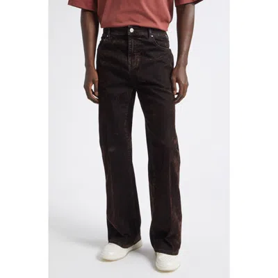 Amiri Flocked Ma Fit Jeans In Husk