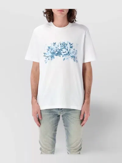 Amiri Floral Garden Crew Neck T-shirt In White