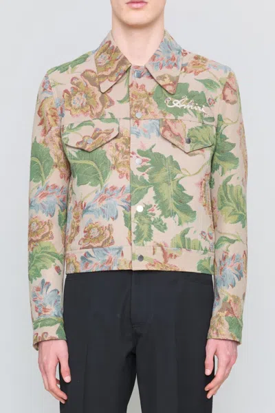 Amiri Floral Tapestry Jacket In Multi