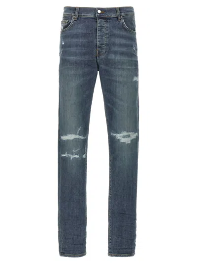 Amiri Fracutred Jeans In Blue