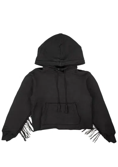 Amiri Fringe Hoodie- Black