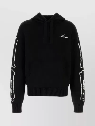 AMIRI FRONT POCKET COTTON BLEND SWEATSHIRT
