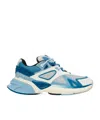 Amiri Ma Runner Chunky-sole Leather And Mesh Low-top Trainers In Blue