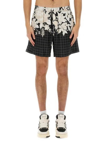 Amiri Garden Bermuda Shorts In Black