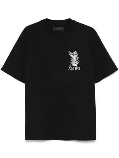 Amiri Garden-inspired Mini Tee For Men In Black