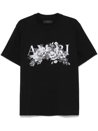 Amiri Logo-print T-shirt In Black