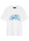 Amiri Floral Garden Crew Neck T-shirt In White