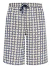 Amiri Geometric-pattern Drawstring Shorts In Multi