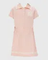 Amiri Girl's Ma Short-sleeve Polo Dress In Pink