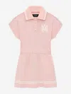 Amiri Girls Logo Polo Dress In Pink