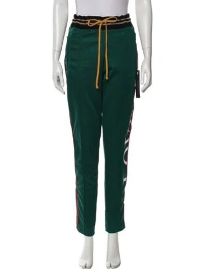 Pre-owned Amiri Glitter Accents Sweatpants W/ Tags In Green