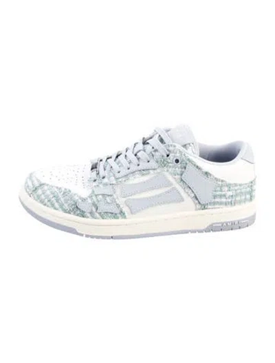 Pre-owned Amiri Glitter Printed Sneakers In Silver