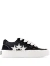Amiri Black Glitter Sunset Skate Sneakers In Black