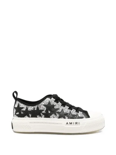 Amiri Star Embellished Low-top Sneakers In Black