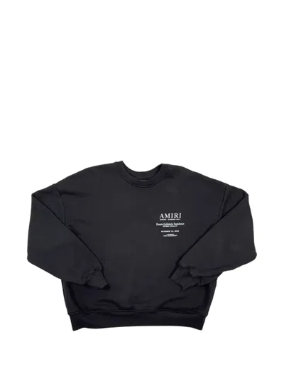 Amiri Goldstein Residence Printed Sweater In Black