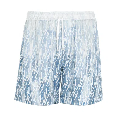 Amiri Gradient  Repeat Shorts In Blue