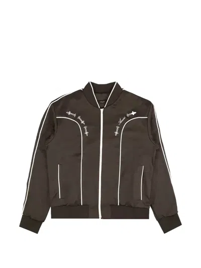Amiri Graphic-details Bomber Jacket In Brown