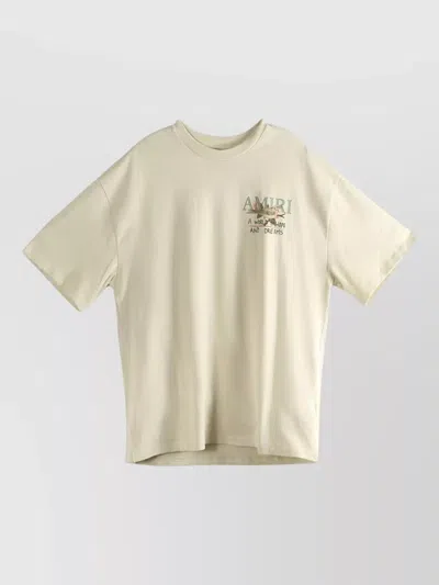 Amiri Graphic Logo Crew Neck Short Sleeve T-shirt In Red