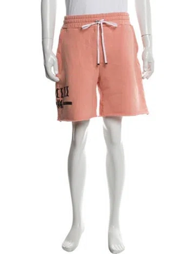Pre-owned Amiri Graphic Print Athletic Shorts In Pink