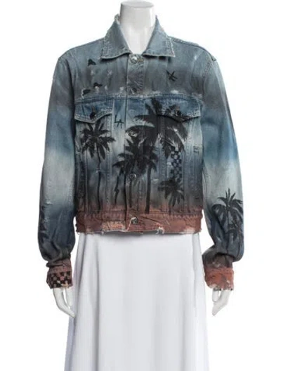 Pre-owned Amiri Graphic Print In Blue