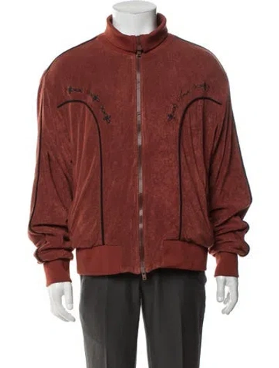 Pre-owned Amiri Graphic Print Bomber Jacket In Red