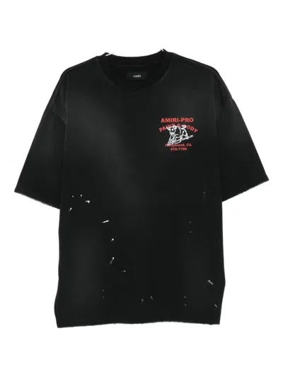 Amiri Graphic-print Cotton T-shirt In Black