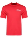 Amiri Bones Stacked Logo T-shirt In Red