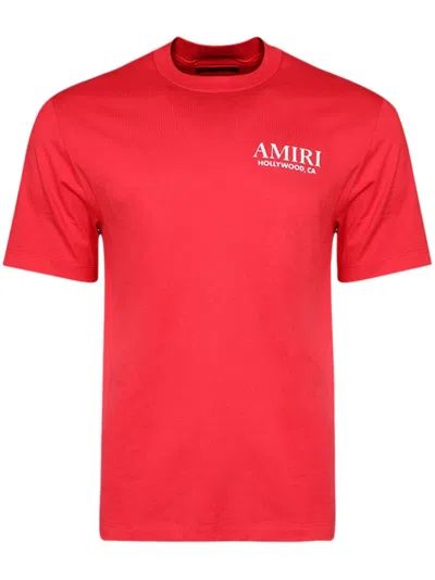 Amiri Graphic-print Cotton T-shirt In Red