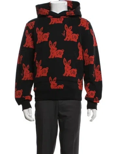 Pre-owned Amiri Graphic Print Crew Neck Hoodie In Black