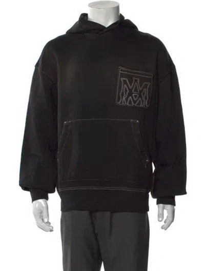 Pre-owned Amiri Graphic Print Crew Neck Hoodie W/ Tags In Black