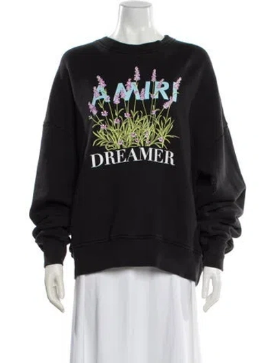 Pre-owned Amiri Graphic Print Crew Neck Sweatshirt In Multi
