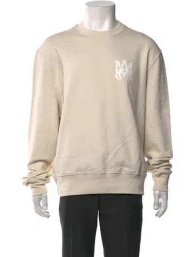 Pre-owned Amiri Graphic Print Crew Neck Sweatshirt In Neutrals