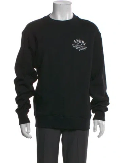 Pre-owned Amiri Graphic Print Crew Neck Sweatshirt W/ Tags In Black