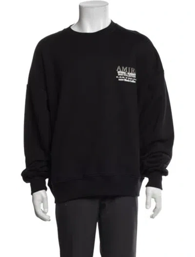Pre-owned Amiri Graphic Print Crew Neck Sweatshirt W/ Tags In Black