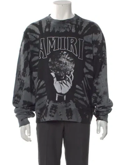 Pre-owned Amiri Graphic Print Crew Neck Sweatshirt W/ Tags In Gray