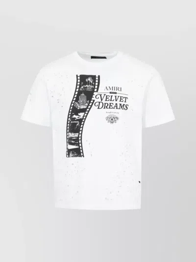 Amiri Graphic Print Crew Neck T-shirt In Red