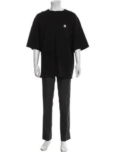 Pre-owned Amiri Graphic Print Crew Neck T-shirt In Black