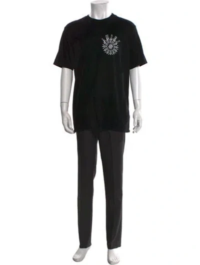 Pre-owned Amiri Graphic Print Crew Neck T-shirt In Black