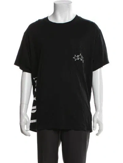 Pre-owned Amiri Graphic Print Crew Neck T-shirt In Black
