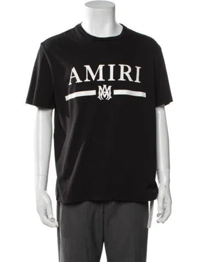 Pre-owned Amiri Graphic Print Crew Neck T-shirt In Black/white