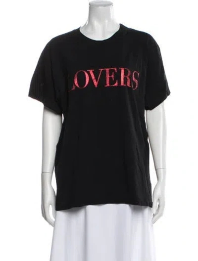 Pre-owned Amiri Graphic Print Crew Neck T-shirt In Blue
