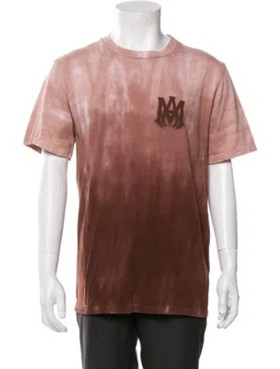 Pre-owned Amiri Graphic Print Crew Neck T-shirt In Brown