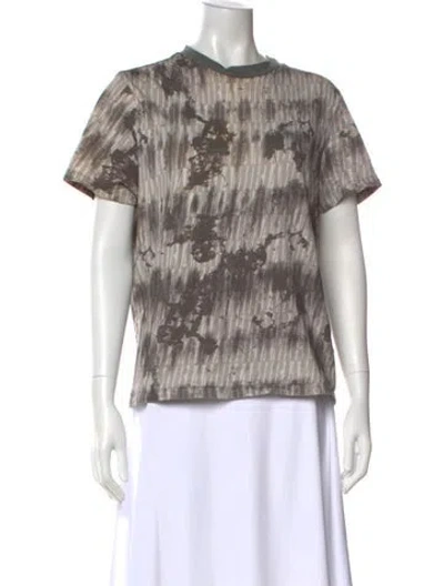 Pre-owned Amiri Graphic Print Crew Neck T-shirt In Gray