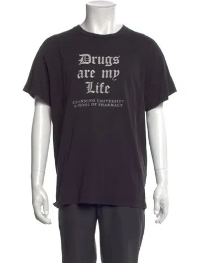 Pre-owned Amiri Graphic Print Crew Neck T-shirt In Gray