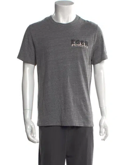 Pre-owned Amiri Graphic Print Crew Neck T-shirt In Gray